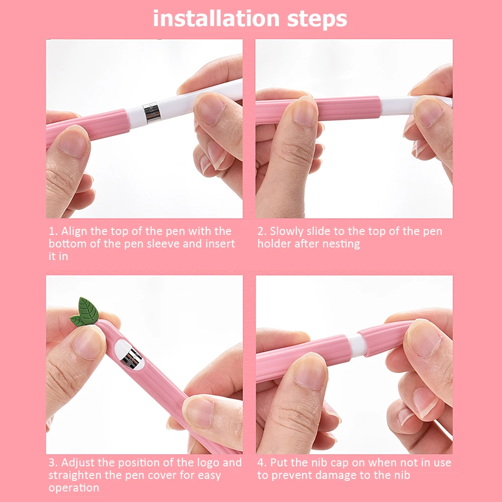Cute Vegetable Silicone Case For Apple Pencil 1st 2nd generation Protective Sleeve Skin Cover Pen Case For iPad Pencil 2 1 Fudan apple pencil case
