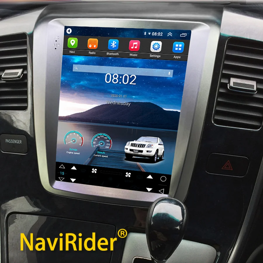 

256GB Car Radio Screen For Toyota Alphard Android 13 hybrid AH10 2005 2004 GPS Multimedia Video Player CarPlay Stereo Head Unit