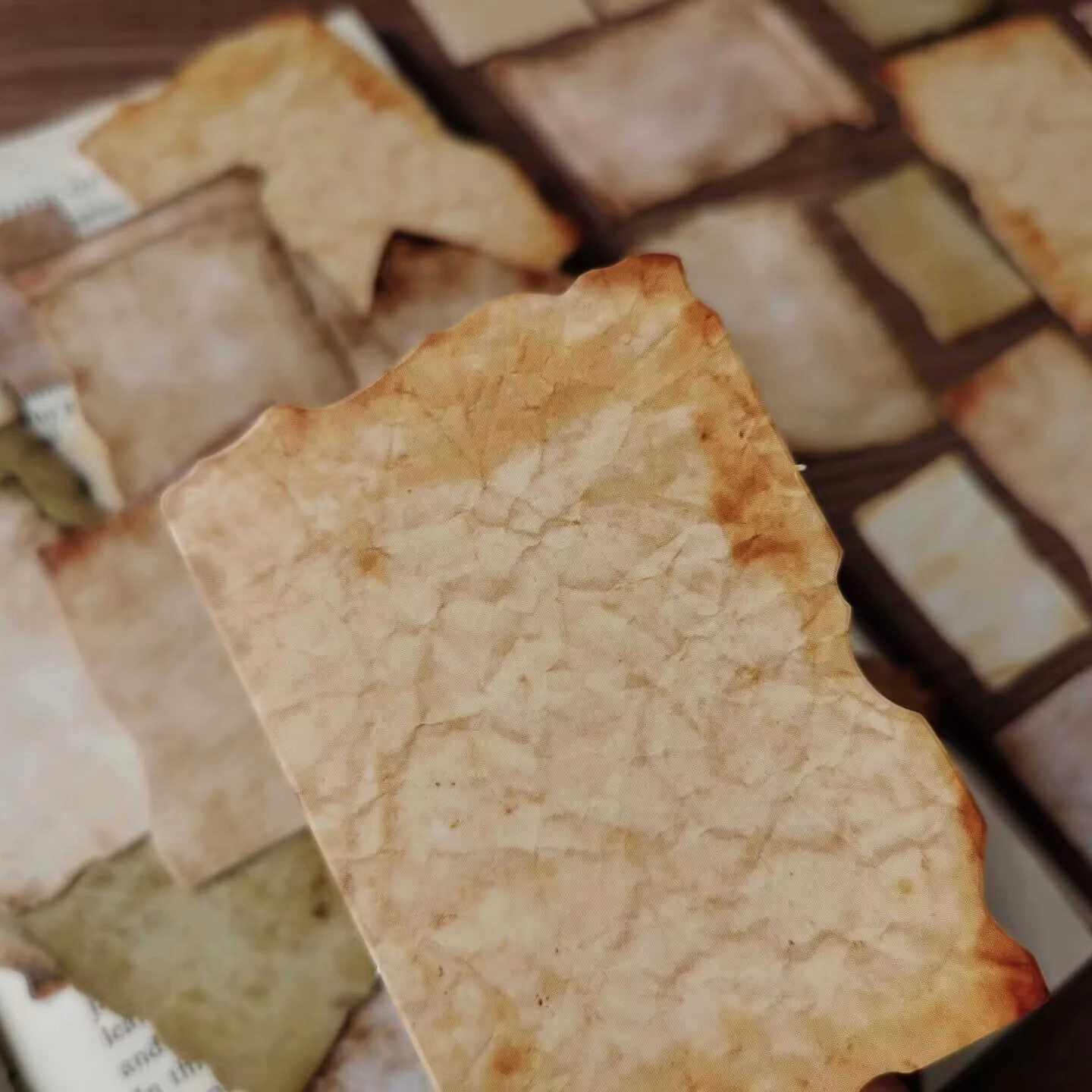 Lot De 10 Petits Sacs Cadeaux Marron + Insert En Cristal + Autocollant