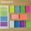50 Sheets Stickers Transparent Sticky Notebook Pads Notepads Clear Bookmark Read Book Stationery School Supplie 3