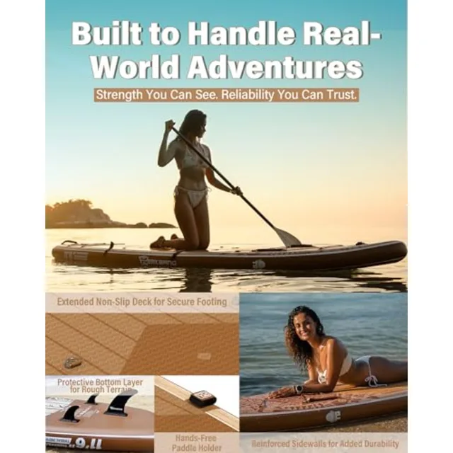Inflatable Stand Up Paddle Board for adults families PVC drop-stitch material navy with tribal imprint ultra-stable extra-wide