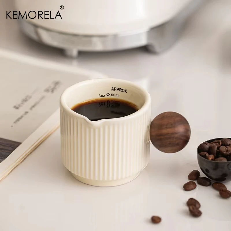 1/2 قطعة 3 أوقية/90 مللي شريط السيراميك قياس كوب م...