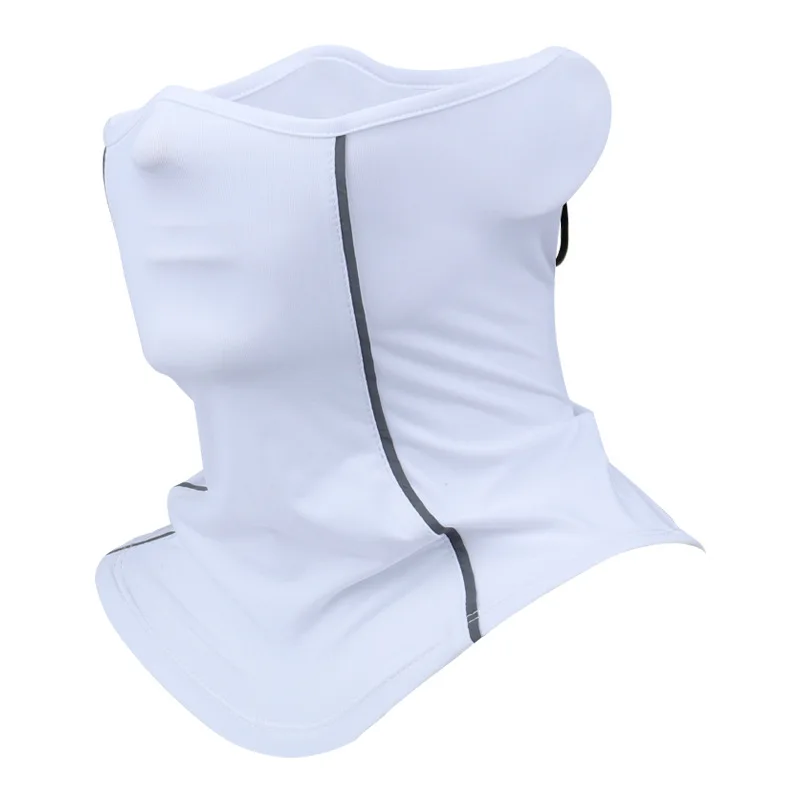 Reflective Strip Design Ice Silk Neck Gaiter silk scarf