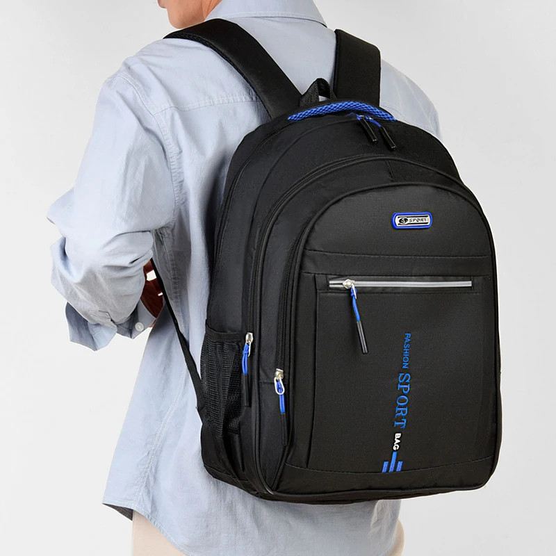 Large-capacity backpack - Equipped with multiple zippered compartments, sturdy and durable, with adjustable shoulder straps - Su