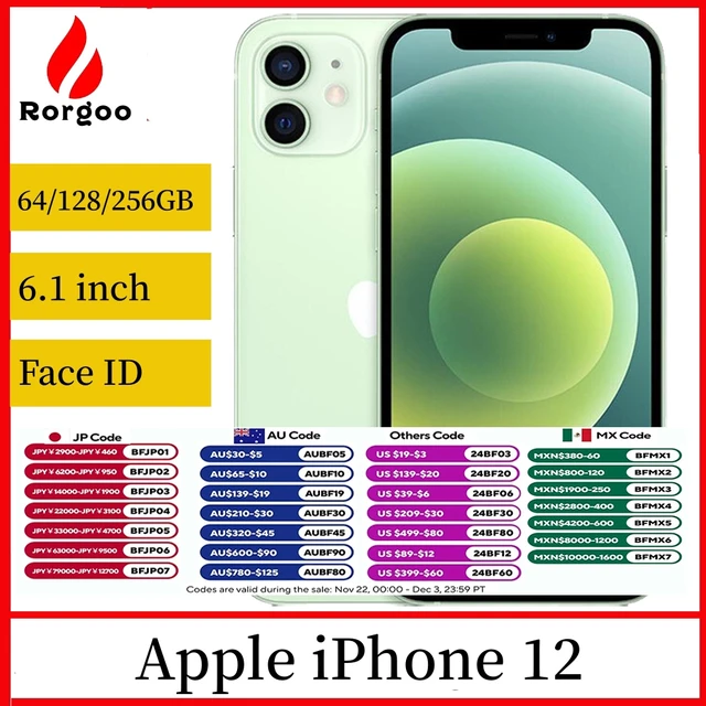 Original Apple Iphone 12 5g Lte Mobile Phone 6 1 4gb 64 128 256gb Ios A14.jpg