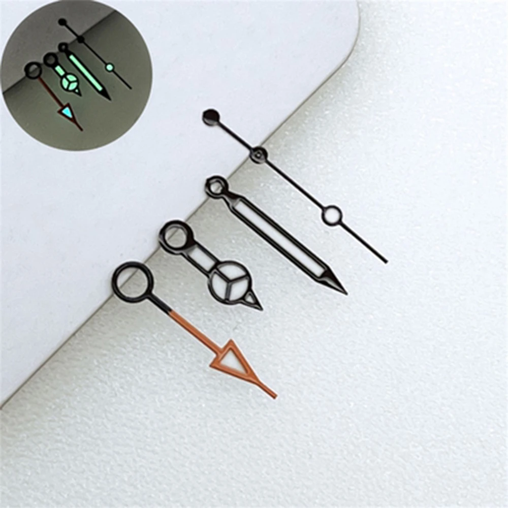 

7.8mm 12.5mm 13mm Watch Hands Pointers Set Ice Blue Green Luminous Hands For NH34 NH35 NH36 4R35 4R36 Movement Watch Parts