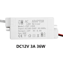 High - Efficiency Multi - Wattage LED Driver Power Supply for Lighting Transformers (36W 3A)