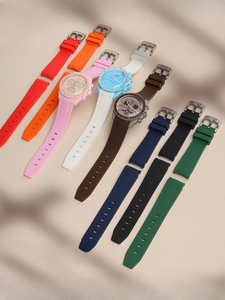 Accessori Flessibili In Gomma Da 20Mm Per Giunto Omega Swatch-Nome Planet Rolex Arc Interface Con Strumento Cinturino Universale Per Orologio