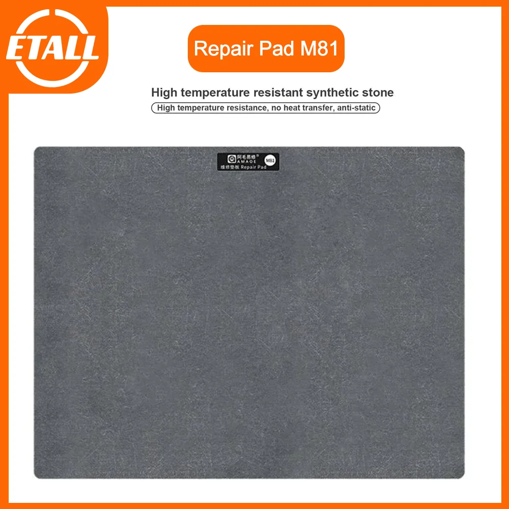 

AMAOE M81 Repair Mat High Temperature Resistant Synthetic Stone Repair Pad for Electronic Phone Repair Workbench Table Mat
