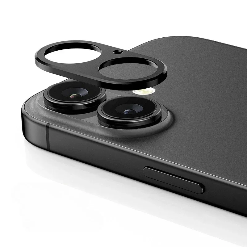 HD Aluminum Rear Camera Protector Film with Anti-Scratch Metal Ring Lens Cover