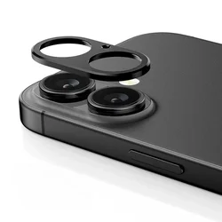 HD Aluminum Rear Camera Protector Film with Anti - Scratch Metal Ring Lens Cover - 3Set (For iPhone 17)