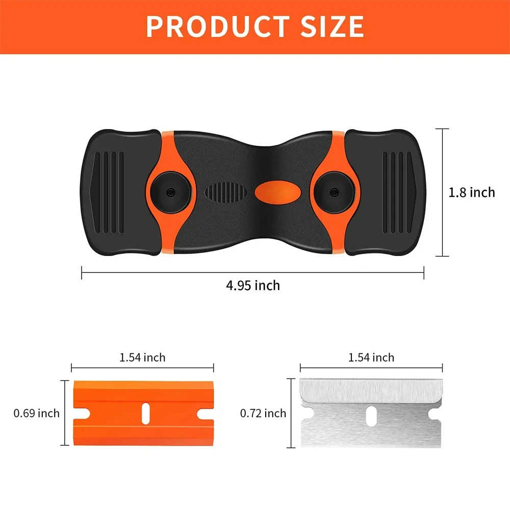 Single Double Edged Razor Blade Scraper Tool For Labels Stickers Decals Removal Auto Window Tint Vinyl Tool Application DIY