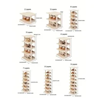 Shoes Organizer Shoe Racks Wall Corner Stackable Space-saving Narrow Shoes Storage Rack Storage Cabinet Shoe Shelves Furniture 6