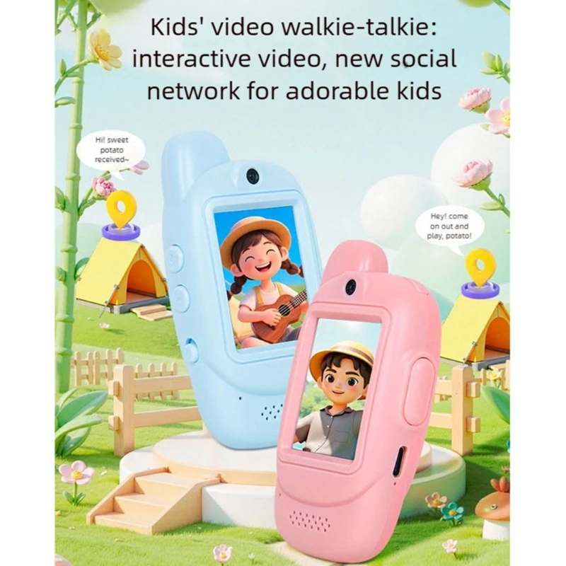 워키 토키 어린이 인터콤 장난감 놀이 활동 중에 어린이가 쉽게 사용할 수 있는 간단한 버튼 레이아웃 15UB