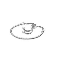 Chaîne Serpent Classique 925% Multi-Styles Réglable DIY pour Pendentif et Bracelet, Bijoux de Mode Féminins, Accessoires Cadeau Fête des Mères 3