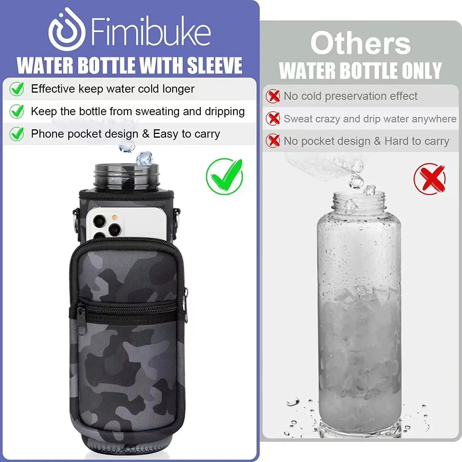 Outdoor sports Water Bottle carrier bag