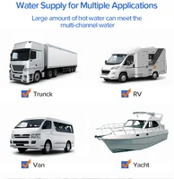 Chauffe-eau électrique avec réservoir en acier inoxydable, 12V/24V/220V, 200W, 400W, 1500W, 10l-15l, pour bateau, camping-car, RV, utilisation en extérieur 6