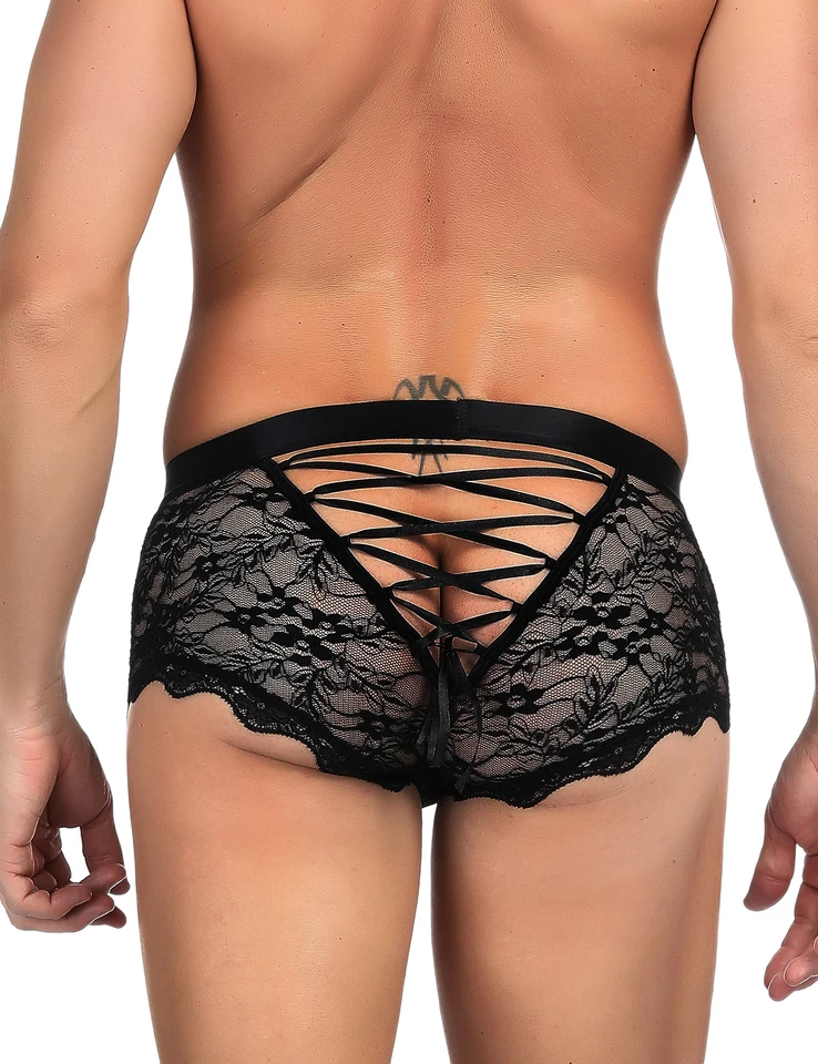 Comeondear Men's Thong Underwear Plus Size Sissy Clothes For Men PU