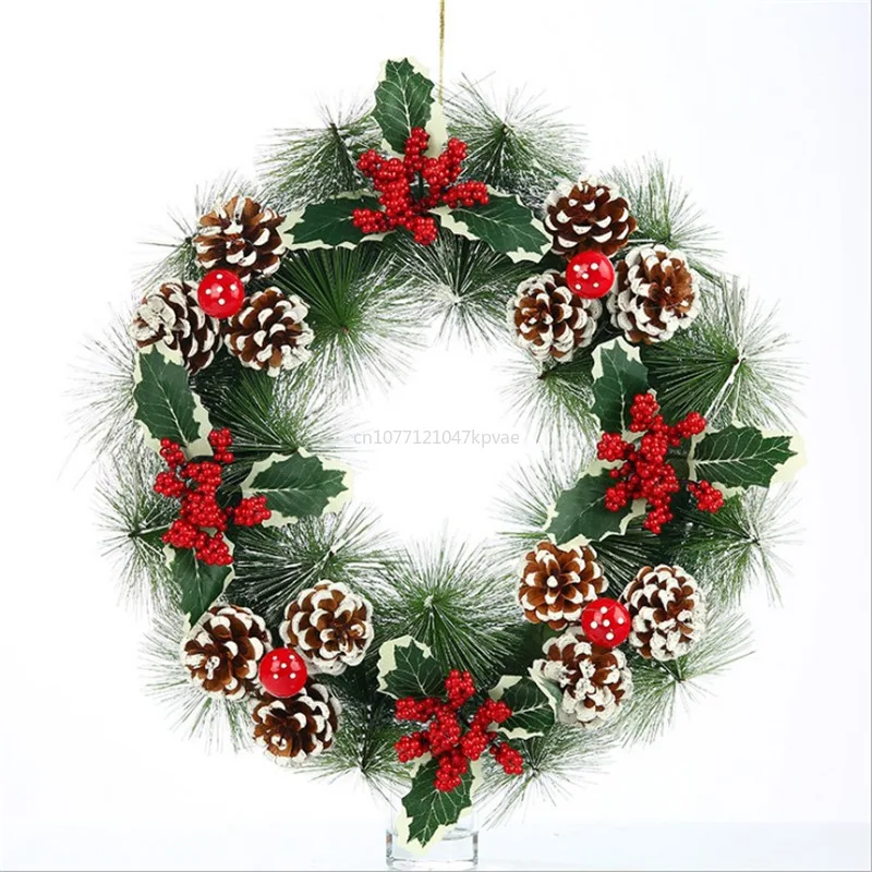 

New Christmas wreath ornaments door hanging pine needle pendulum ornaments