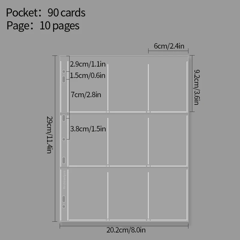 13 ポケットフォトカードバインダーフォトカードホルダー梱包