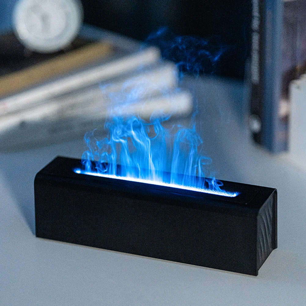 Flame Aroma Diffuser Indoor Air Humidifier Essential Oil Aromatherapy Diffuser with Auto-Off 1/3/5H Timer for Home Office Dorm