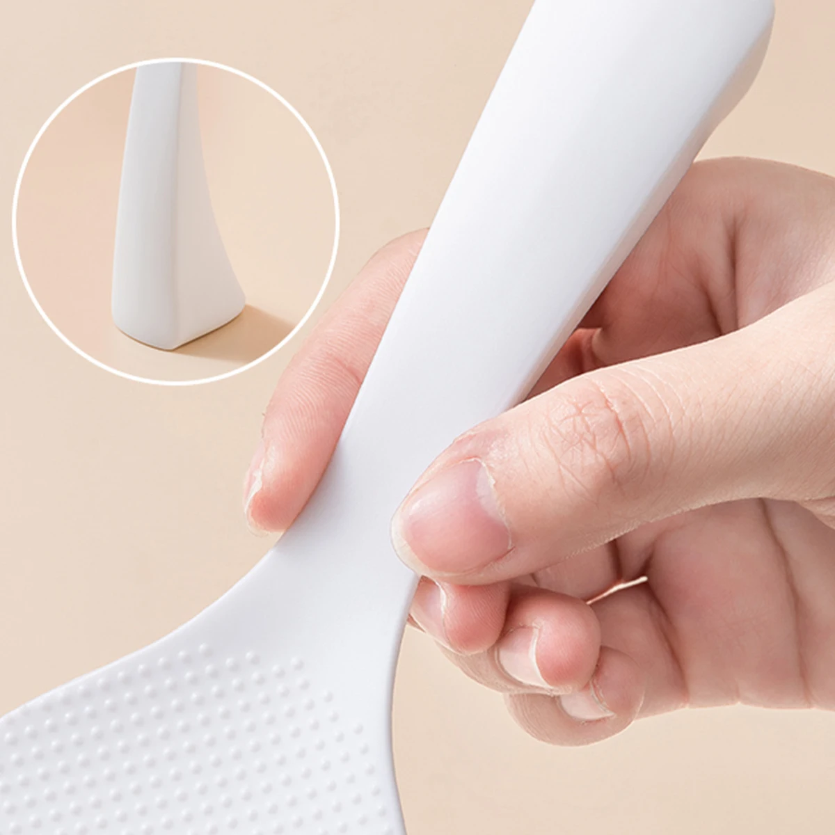 WORTHBUY Standing Rice Spoon Non Stick Rice Cooking Scoop Plastic Vertical Shovel Kitchen Tools Scoop Cooker Spatula