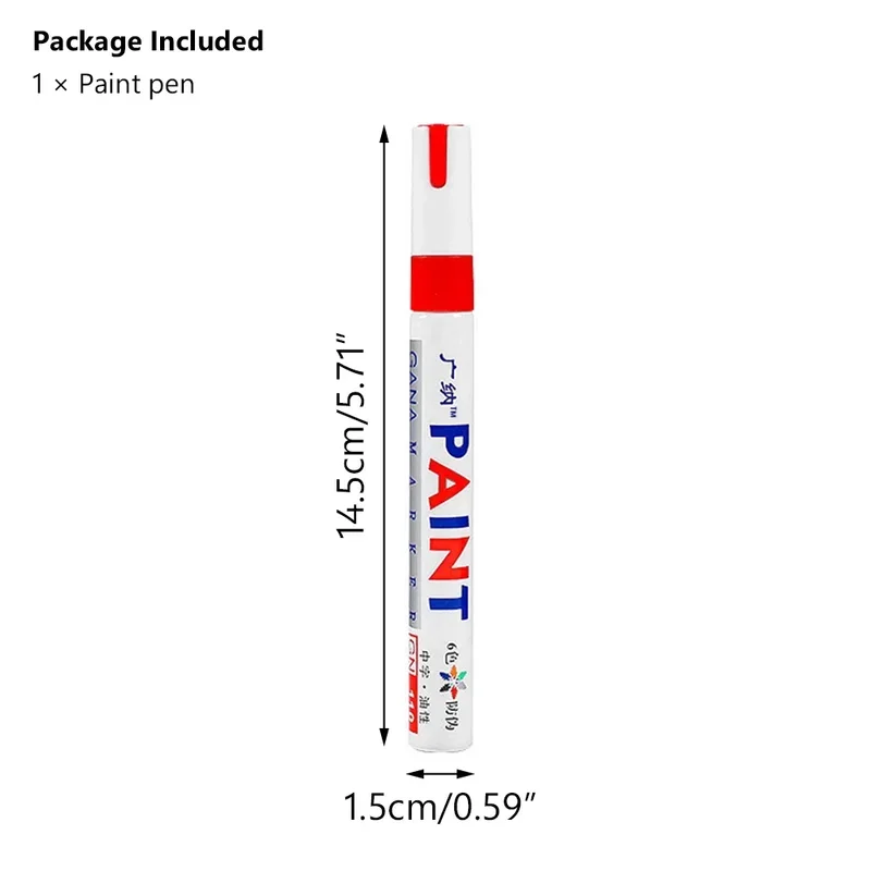 Color marker pens,marker pens 1/6 permanent waterproof 12 color paint markers for tire tread rubber fabric metal