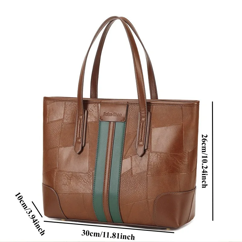 Retro-Inspired Versatile Women's Tote Bag – Large Capacity Shoulder Handbag
