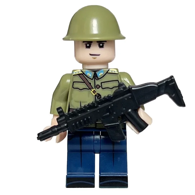 국경을 넘는 조립식 블록 인형 군대 자원군 블록 인형 퍼즐 조립 모델 (해외 무역용)