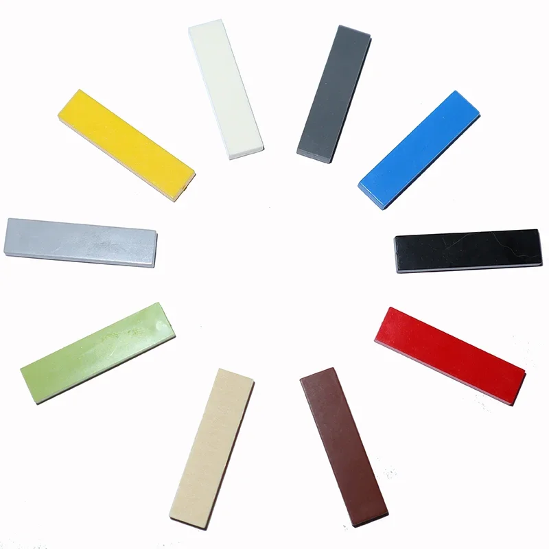 200PCS MOC Assemble Particles 2431 Size 1x4 Bricks Flat Tile Smooth 1*4 Building Blocks DIY Educational Creative Toy for Kids