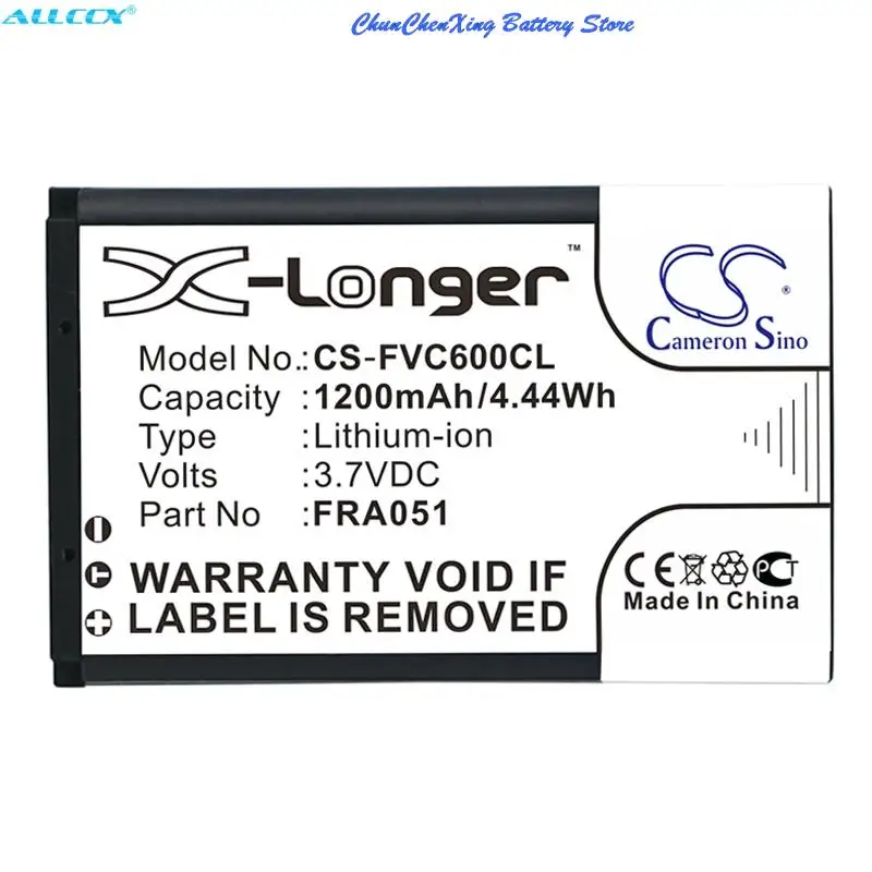 Cameron Sino 1200Mah Batteria Fra051 Per Fritz!Fon C6,C6 Dect