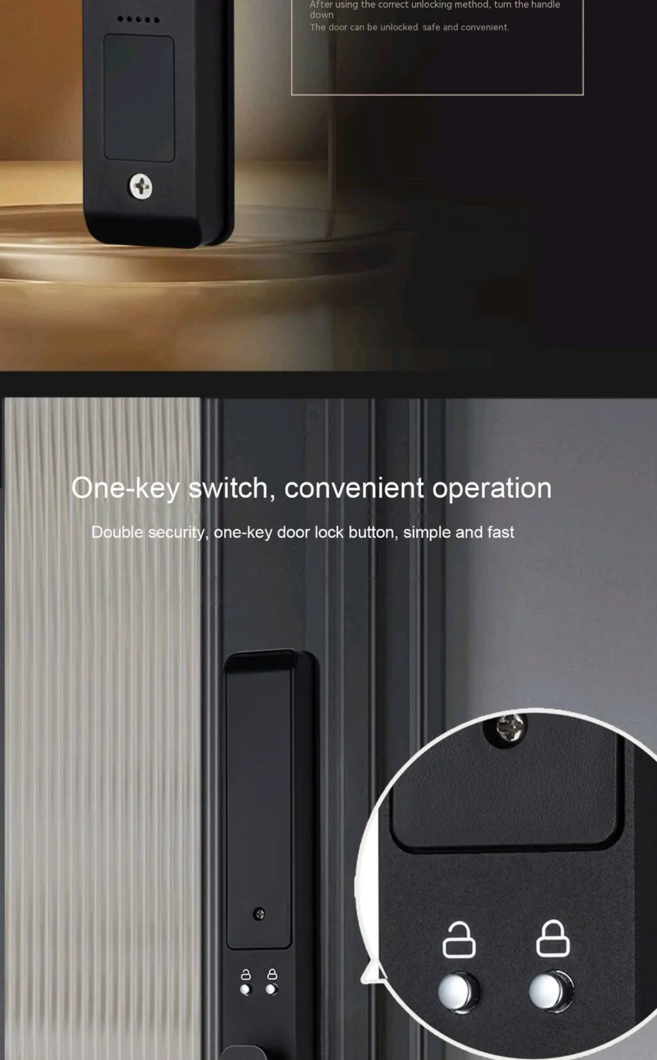 Waterproof Face Recognition Camera Fingerprint Lock TUYA WIFI APP RFID Card Code