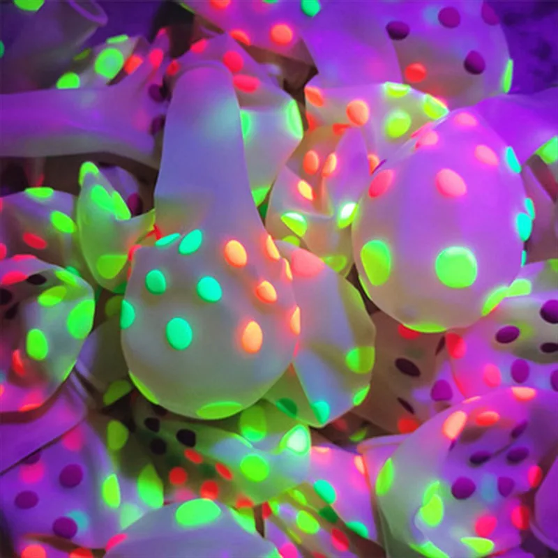Latex Balloon 10PCS 12inch Glow In The Dark