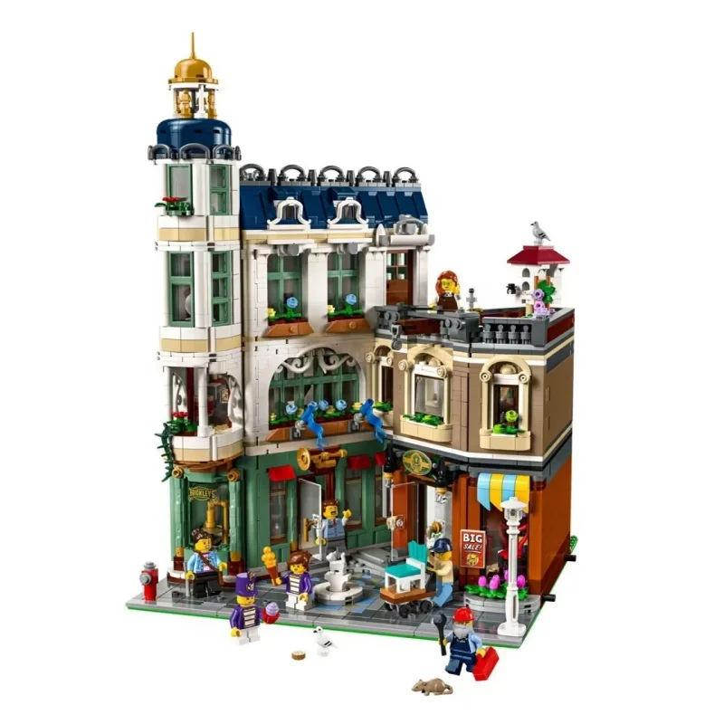 2026NEW MOC 11371 3456PCS 쇼핑 스트리트 코너 스트리트 대체 빌딩 블록 모델 어린이 조립 장난감 생일 선물