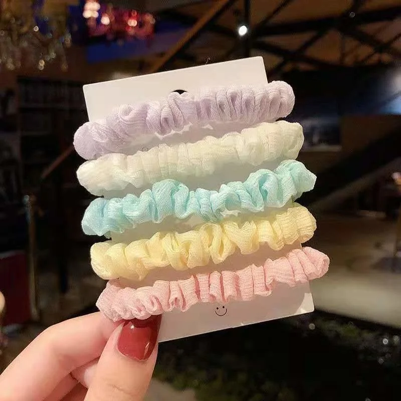 3 Pz/Set Versione Headrope Versione Coreana Semplice Fata Gas Wave Point Intestino Crasso Cerchio Per Capelli Studentessa Adorabile