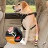 Dog Seat Belt Adjustable Dog Car Seatbelts for Vehicle Nylon Pet Safety Seat Belt with Elastic Bungee Buffer Durable Car Harness 4