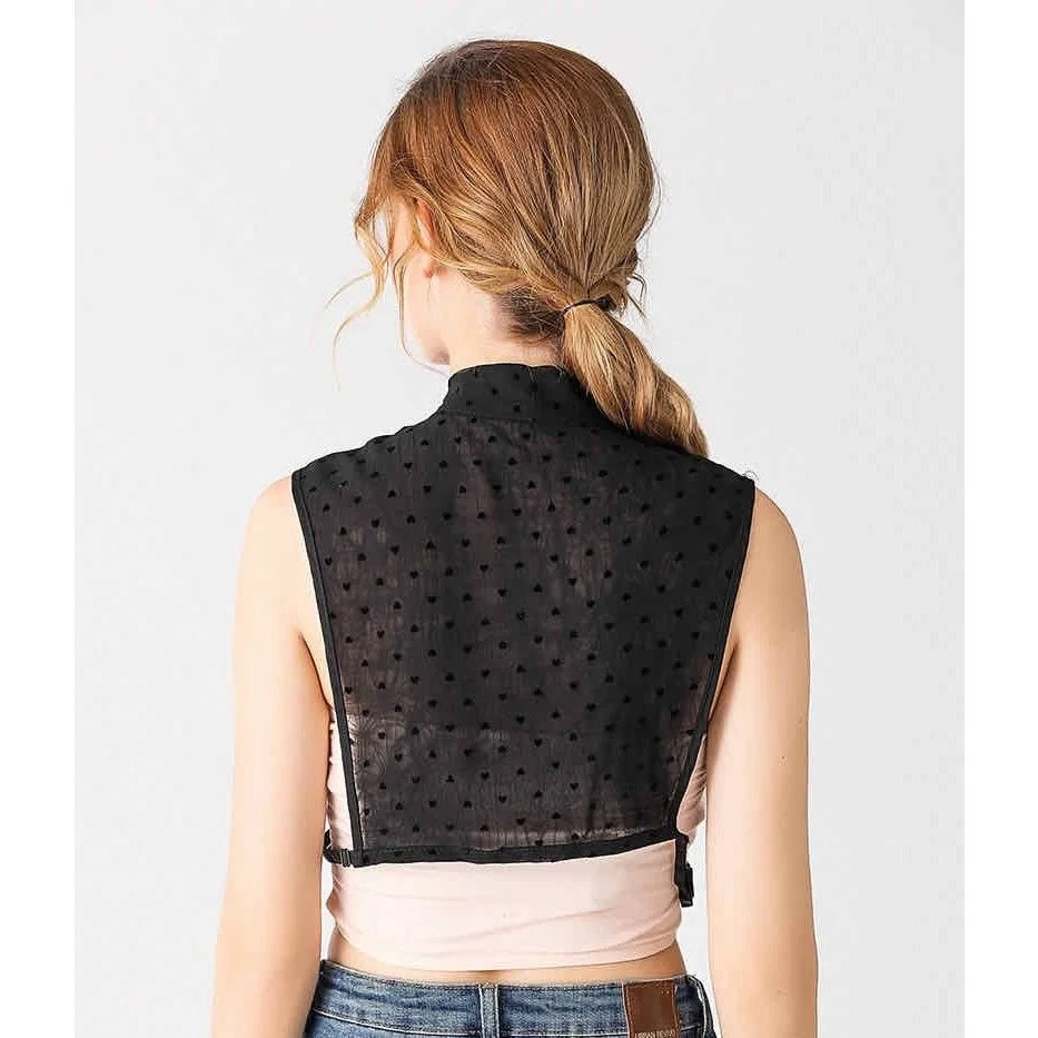 

Korean Sweater Decorative Collar Fake Women Versatile Shirt Autumn Winter