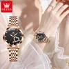 OLEVS 5189 Luxury Quartz Watch For Women Waterproof Luminous Stainless Steel Women's Watches Heart Shape Simple Dial Hand Clock 3