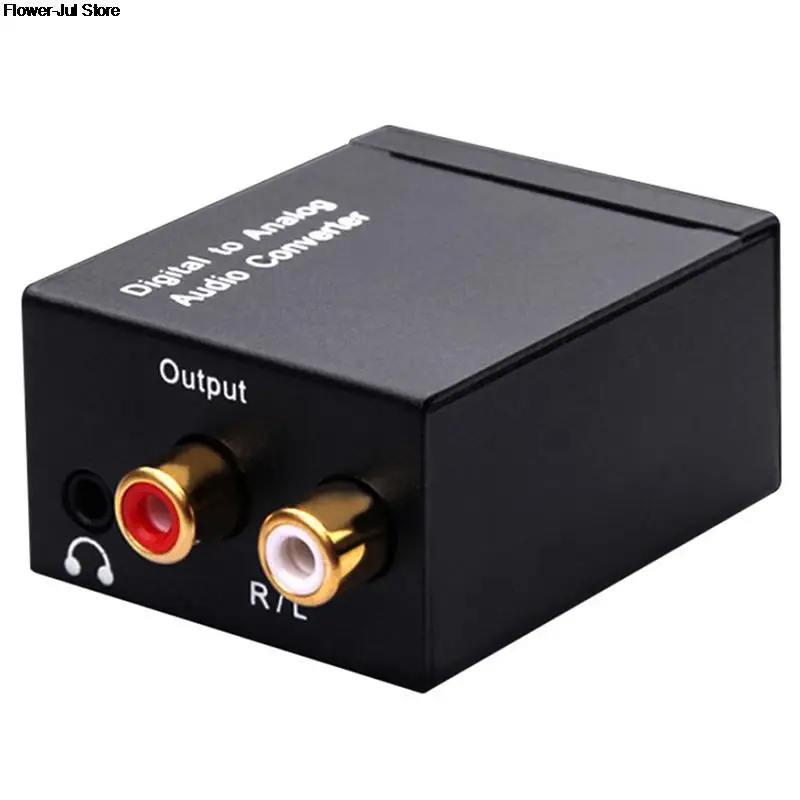 3.5Mm Jack Coaxial Optical Fiber Digital To Analog Audio Aux Rca L / R Converter Spdif Digital Audio Decoder Amplifier Protable images - 6