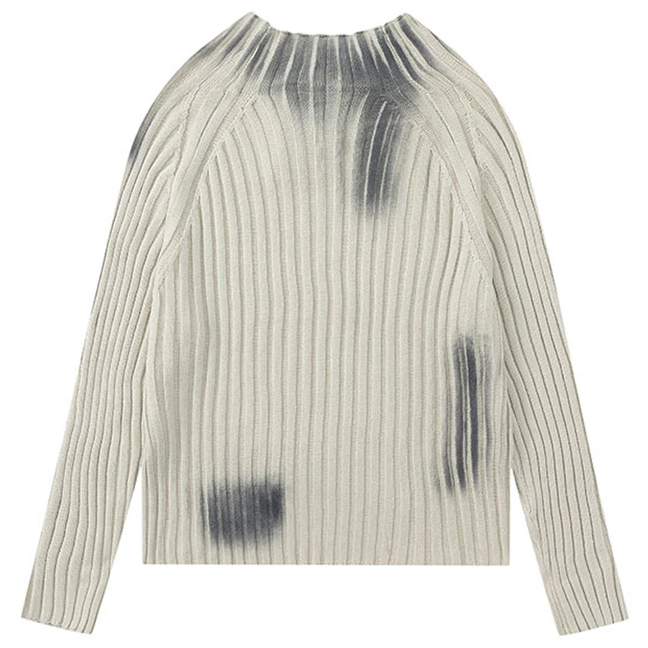 Tie Dye Y2K Sweaters Harajuku Hip Hop Streetwear Knitted Pullover Sweater 2024 Unisex New Casual Slim Sweater Jumper Knitwear 2
