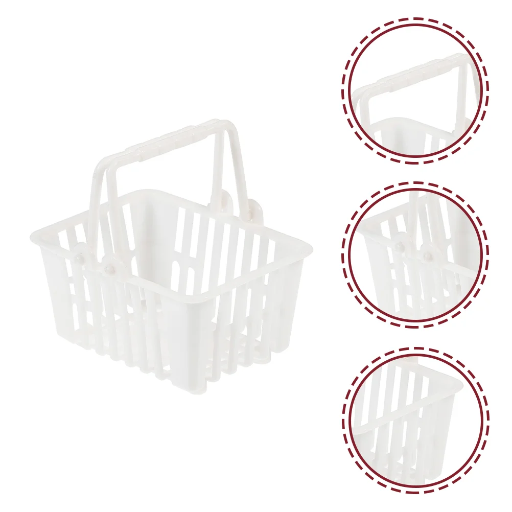 20 Pcs Basket Shopping Cart Mini Toddler Child Baskets Kids Toys Easter Eggs Miniature Grocery Plastic 2