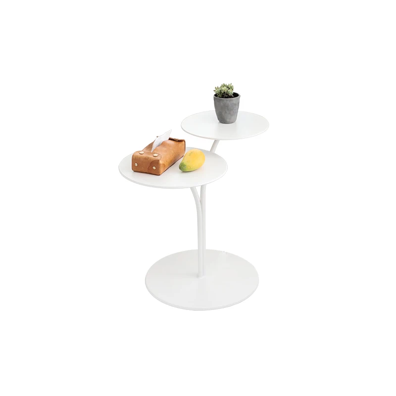 Stylish Nordic Modern Small Tea Table Light Luxury Iron Round Design Versatile Sofa Side Corner & Bedside Table for Living Room