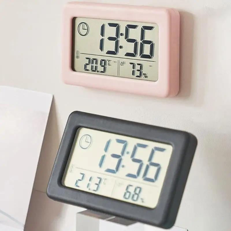 Digital Desk Clock Digital Table Clock Digital Clock Weather Clock Precisions Measuring Electronic Temperature and Humiditys Clock Oversized Screen for Bedrooms Workspaces
