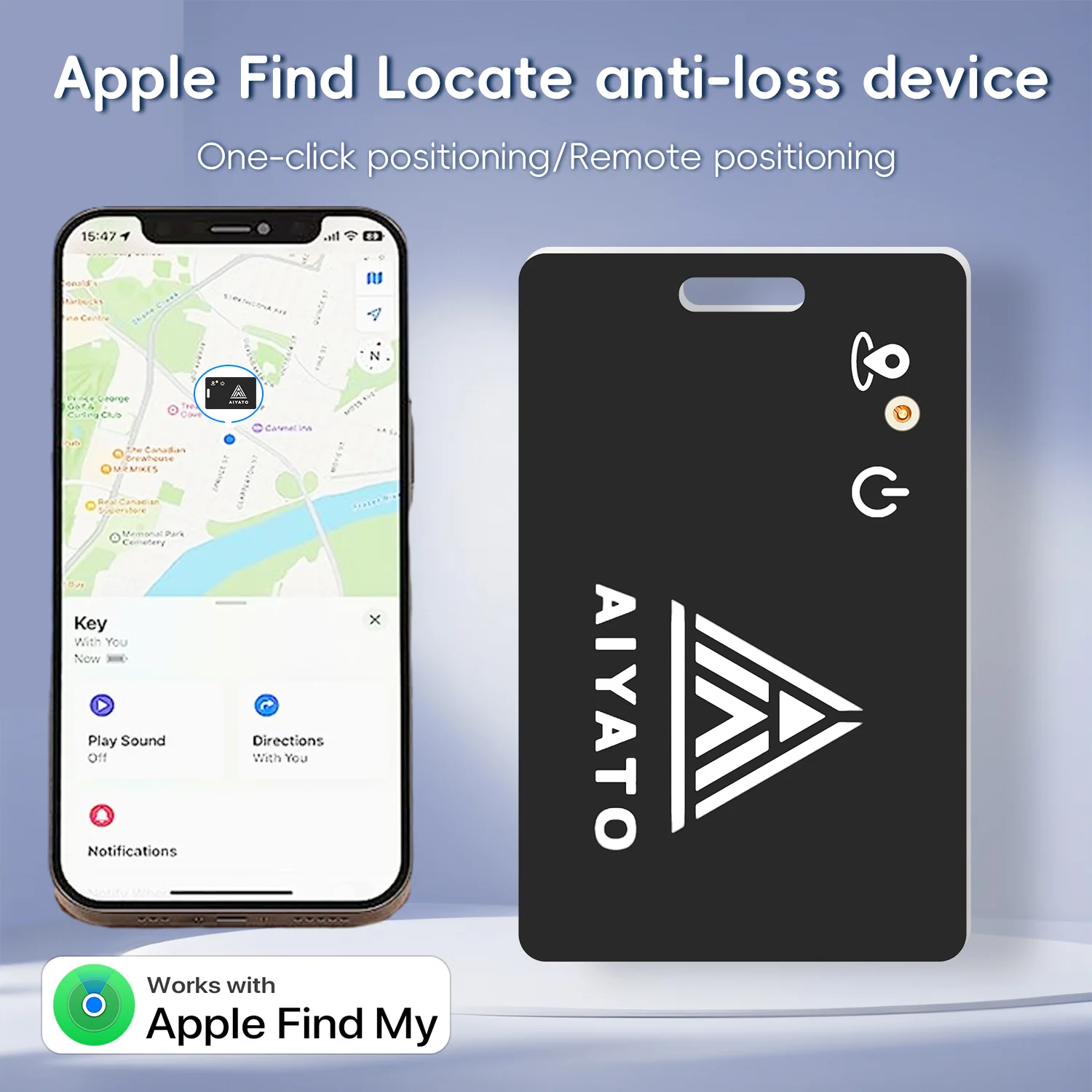 Bluetooth GPS Tracker Ultrathin Wallet Finder Card Bags Locator Magnetic Chargin