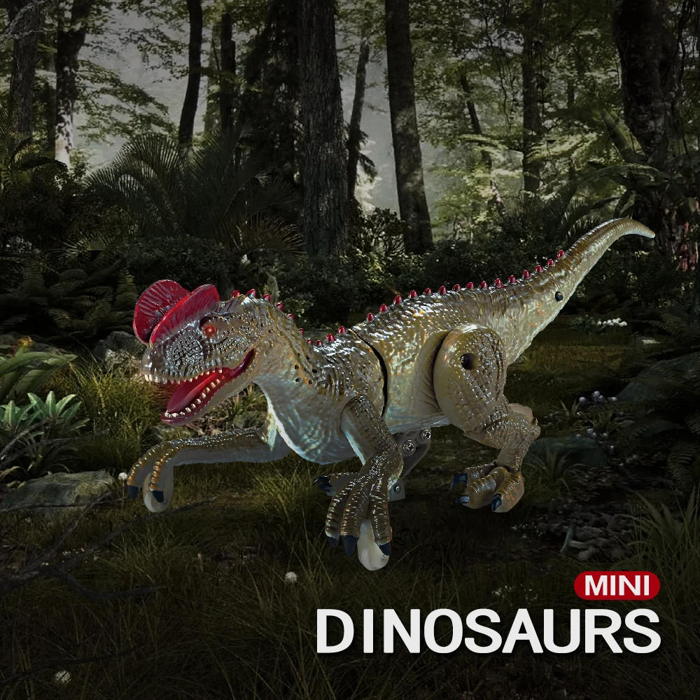 Electric Toy Remote Control mini Dinosaur Walking  Dinosaur Robot With Light Sound Electric Animal Toys Gift 2
