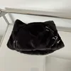 New Winter Imitation Rabbit Fur Trend Personality Pin Decorative Pullover Hat Women's Plush Warm Ear Protector Cloud Beanie Cap 5