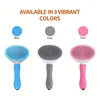 Pet Hair Remove Comb Self-cleaning Cat Slicker Brush Pet Waste Hair Comb For Cats Grooming Brushes Dog Combs Cat Accessories 6