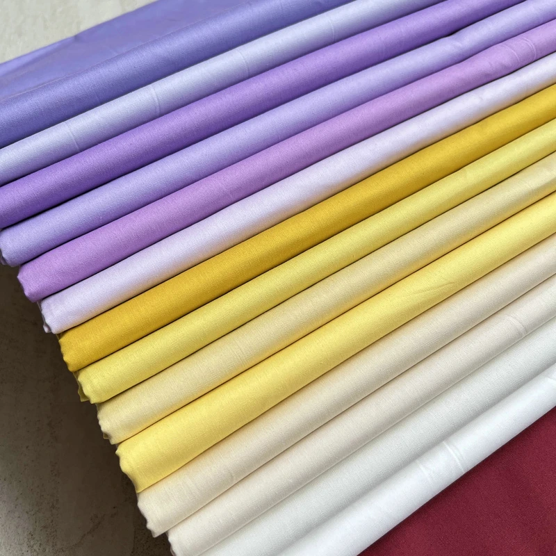 Cotton Fabric 155x50cm 40s Cotton Imitation Solid Color Poplin Clothing Fabric Making Blouse Children's Clothing Cloth