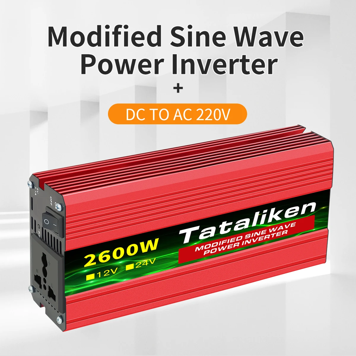 Automotive Inverter, 12v To 220v, 1500w/2000w/3000w/4000w, Led Display