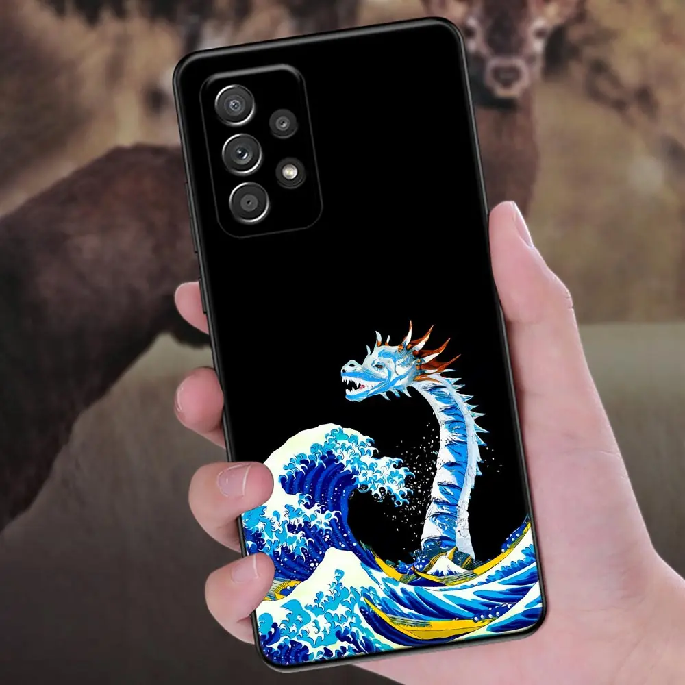 Big Wave Dragon God Sea Soft Phone Case - Elegant and Durable Protection